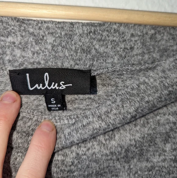 Lulus Cozy Days Asymmetrical Off Shoulder Sweater - Picture 7 of 8